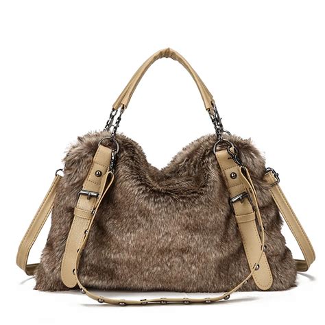fake fur bags